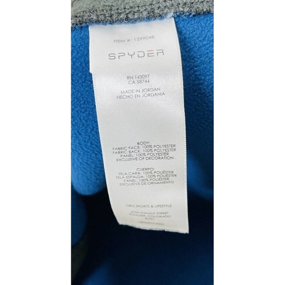 Spyder Jacket 1/4 Zip Pullover Large Mens Sweater Gait Knit Outdoor Logo Hiking - Picture 4 of 9